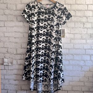 NEW!!! Disney Minnie Mouse Carly LuLaRoe Dress size XS black and white Vacation